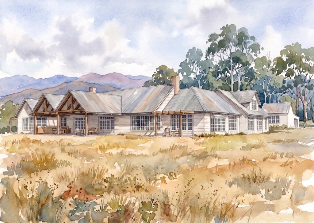Australian Countryside House Traditional Mansion White Weatherboards Hamptons Design Architecture Jiri Lev