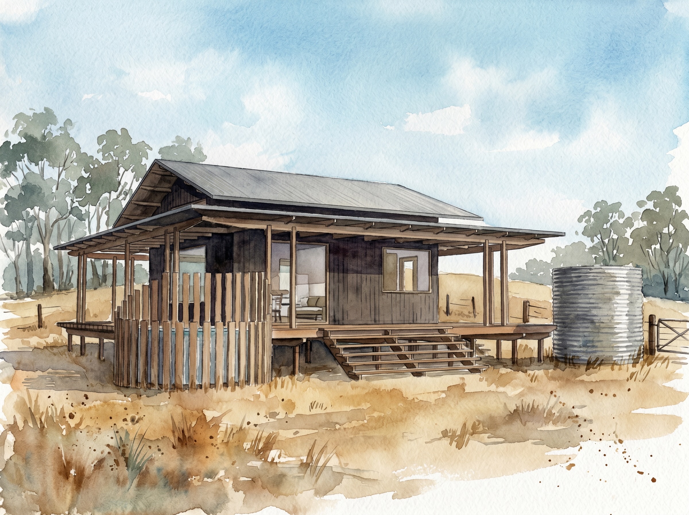 Australian Countryside Tourist Luxury Accommodation Cabin Design Architecture Jiri Lev