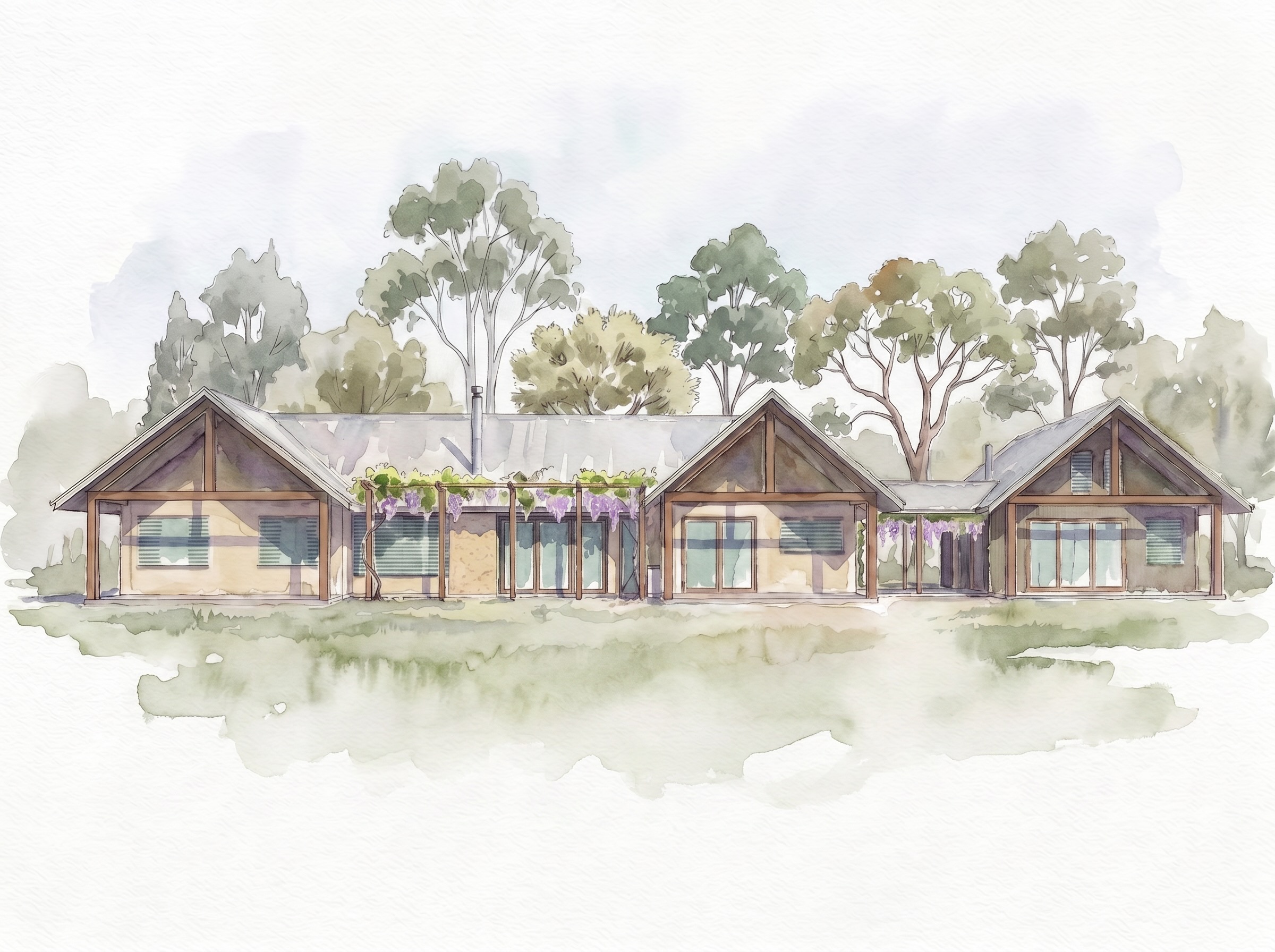 Contemporary Australian Country House With Granny Flat Accommodation Design Architecture Jiri Lev
