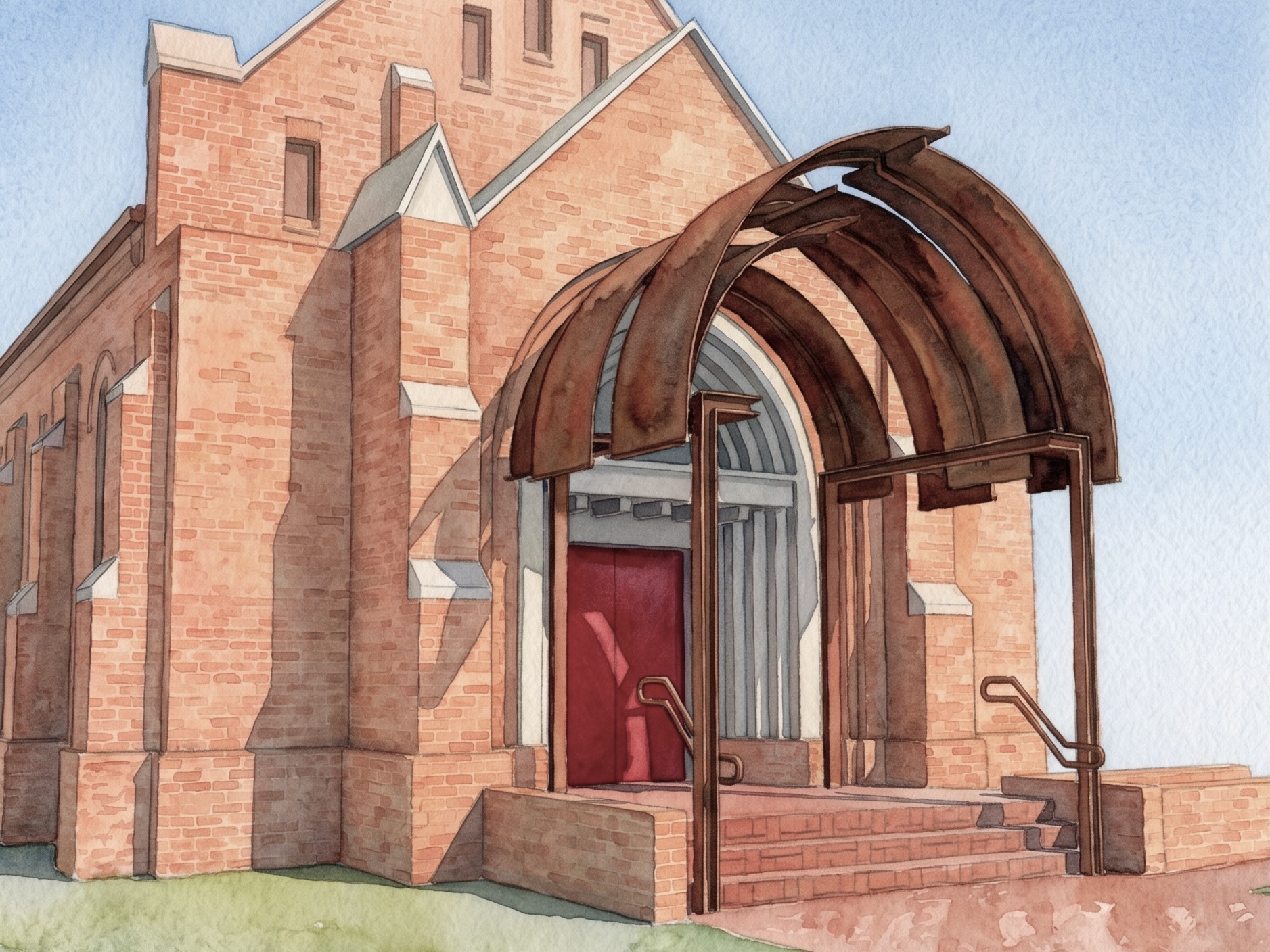 Heritage Church Portico Extension Design Architecture Jiri Lev