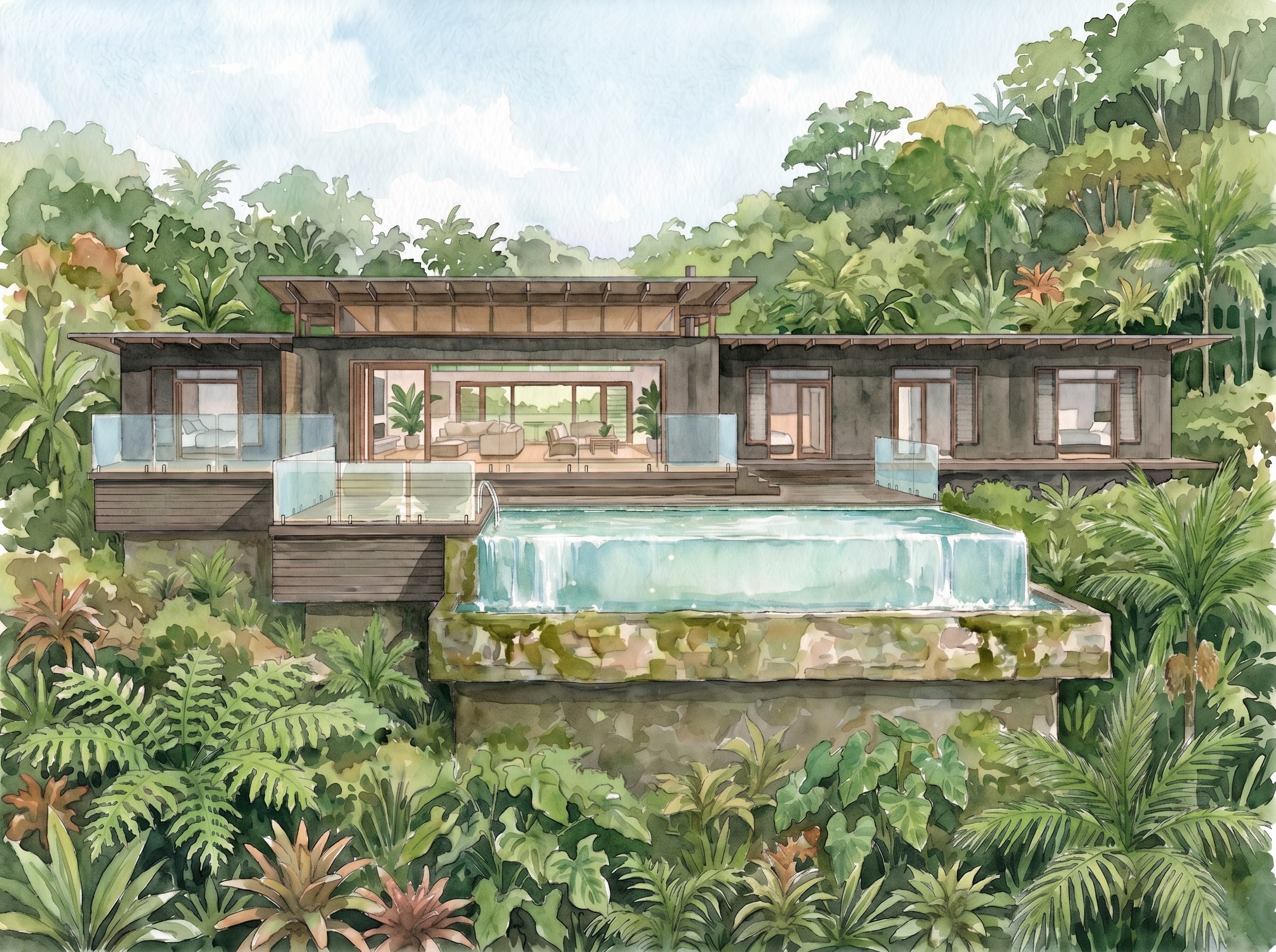 Modern Tropical Mansion House Bali Thailand Design Architecture Jiri Lev