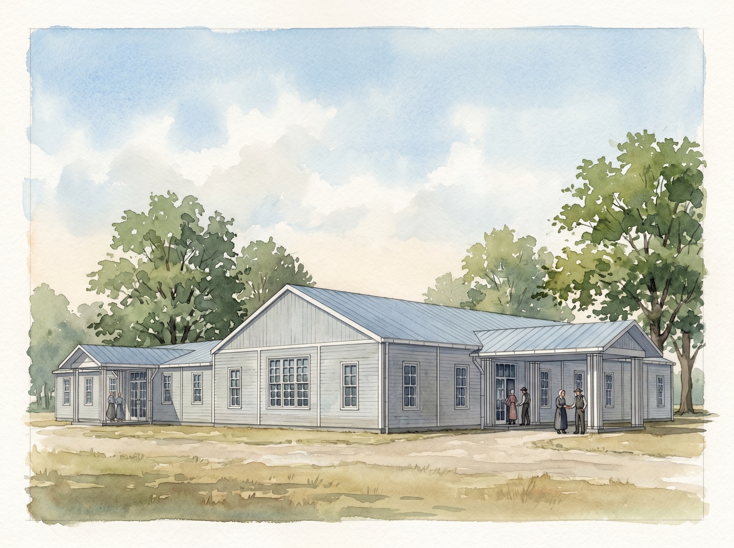 Plain Traditional Country Church Design Mennonite Amish Anabaptist Design Architecture Jiri Lev