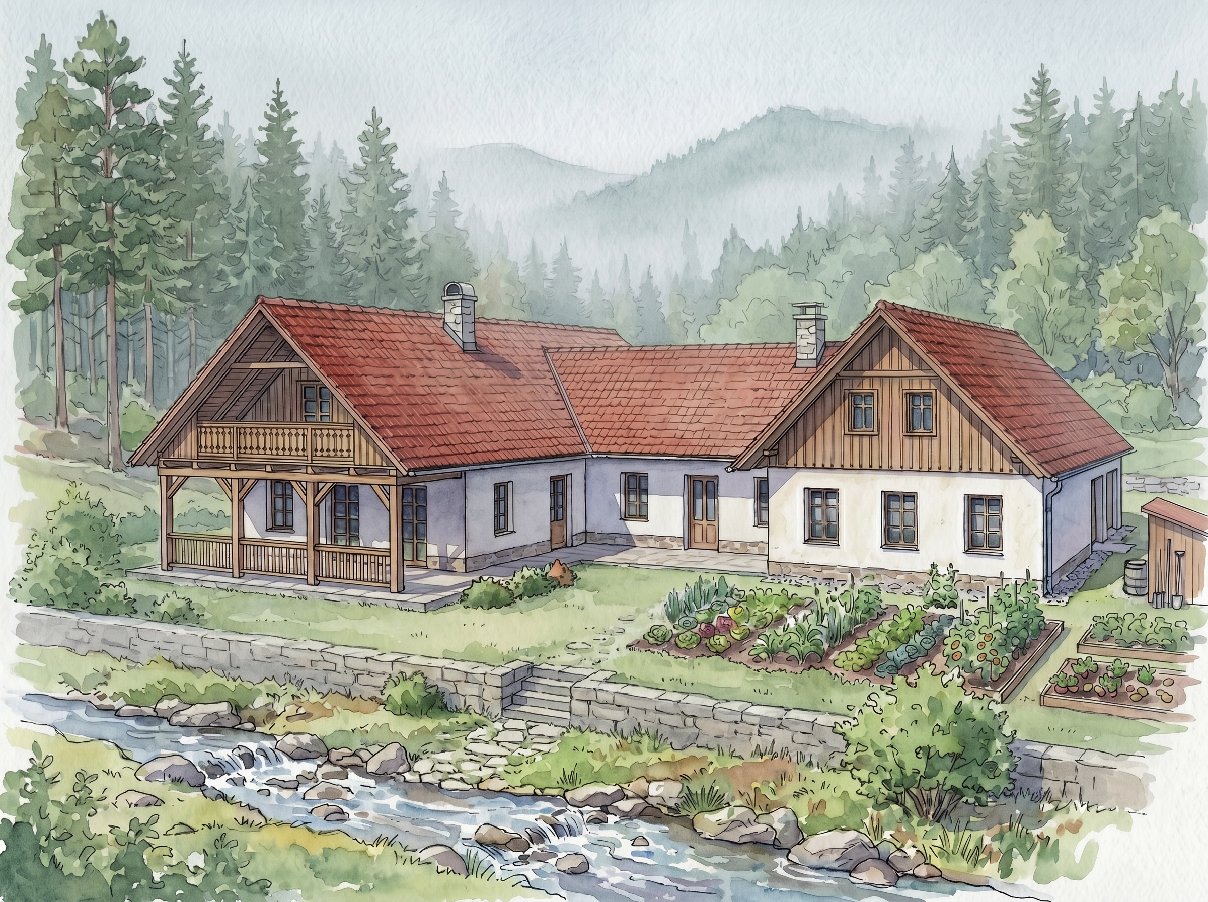 Traditional European House In Czech Austria Countryside Design Architecture Jiri Lev