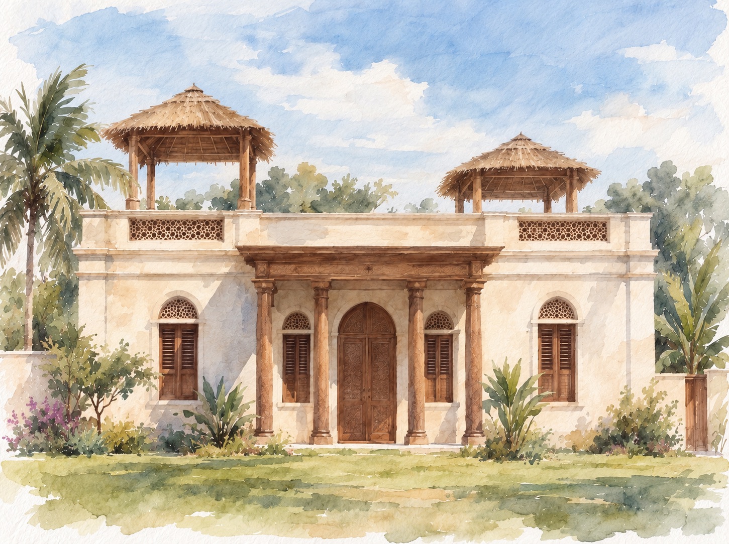 Riad-inspired Swahili courtyard house vila in Diani Beach Kenya Design Architecture Jiri Lev