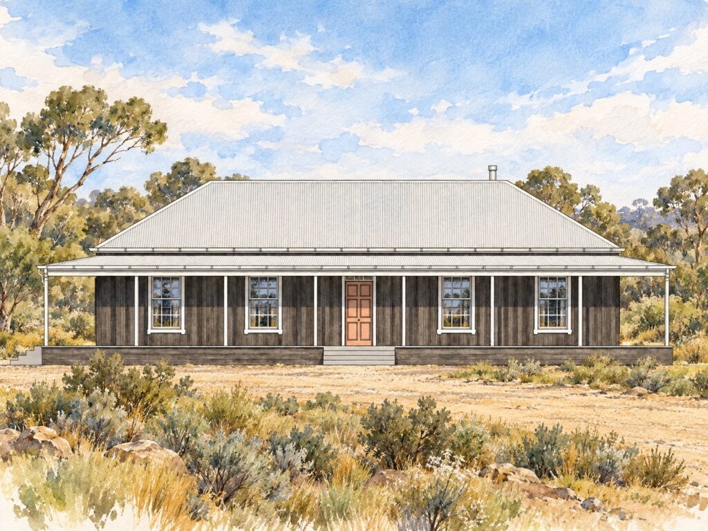 Tasmanian Homestead Improved - Architectural House Plans